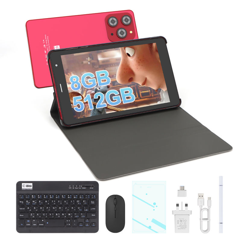 C idea MT6750 8 Çekirdekli ve 8GB RAM 8 İnç Android Tablet PC, Eğitim için SIM'li CM817Pro max