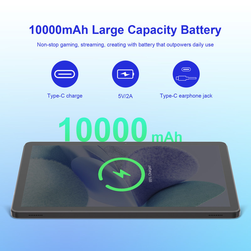 Öğrenciler için Güçlü Performans ve Uzun Pil Ömrüne Sahip 10,95 inç HD Ekranlı Eğitim Tableti