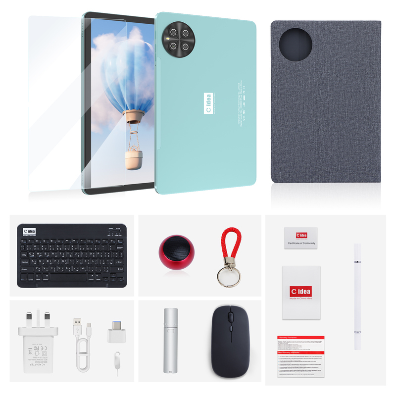 C Idea 10.1 İnç Tablet MTK İşlemci WIFI Android Tablet 2 SIM Destekli CM8800plus Mavi