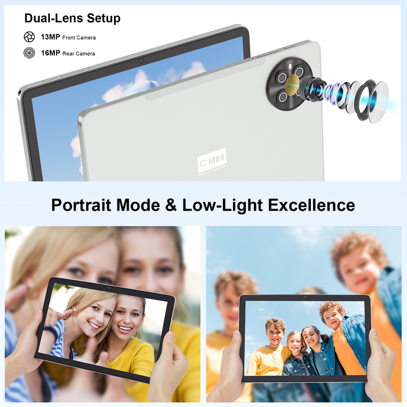 C Idea 10.1 Inç SIM Tablet WIFI Android Tablet ile kalem CM8800plus Gümüş