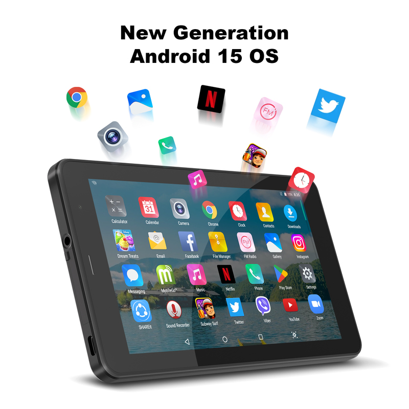 C fikir 7 inçlik Wifi Tablet Case 8+256GB depolama dört çekirdekli işlemci 600x1024 IPS dokunmatik ekran CM516 siyah