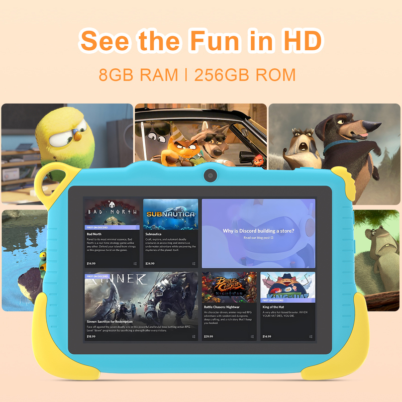 C Idea 7 İnç Android 15 Eğitim Amaçlı Akıllı Tablet Öğrenciler İçin CM78 mavi