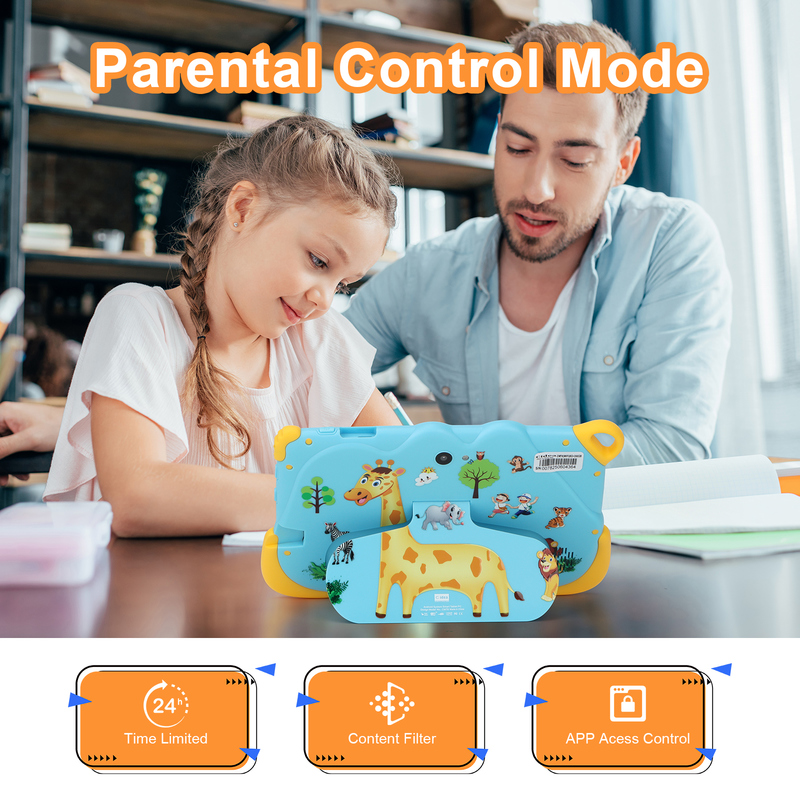C Idea 7 İnç Android 15 Eğitim Amaçlı Akıllı Tablet Öğrenciler İçin CM78 mavi