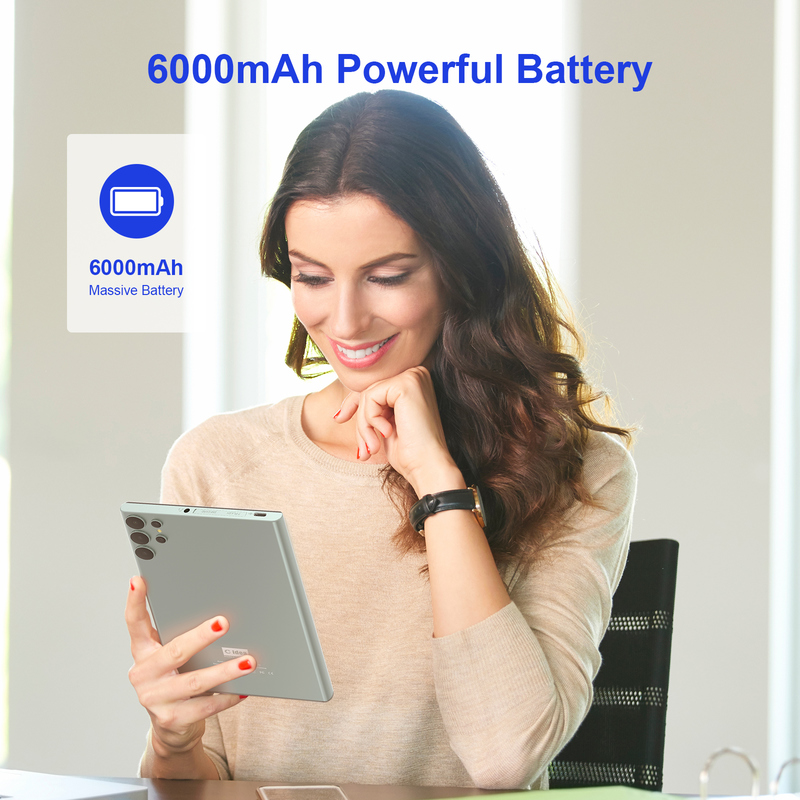 C fikir 8+256GB depolama ile 7 inçlik Wifi Tablet Quad Core işlemci 600x1024 IPS dokunmatik ekran CM524 yeşil