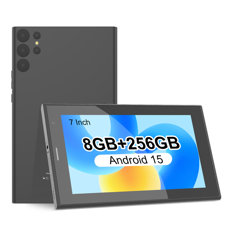 C fikir 8+256GB depolama ile 7 inçlik Wifi Tablet Quad Core işlemci 600x1024 IPS dokunmatik ekran CM524 siyah