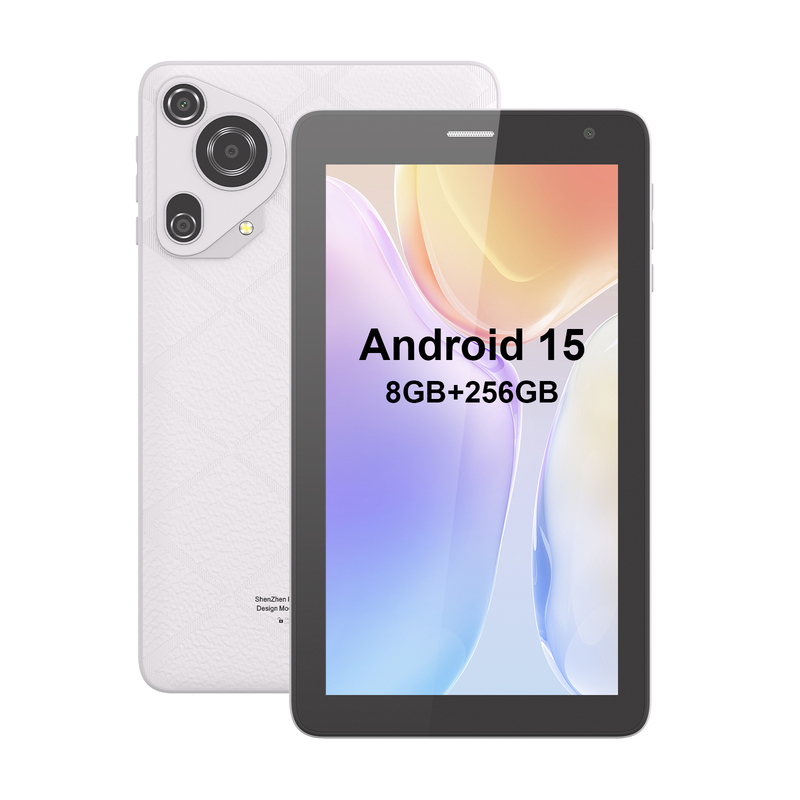 C fikir 7 inçlik Wifi Tablet 8+256GB Depolama 4 çekirdekli işlemci 600x1024 IPS dokunmatik ekran CM528 beyaz