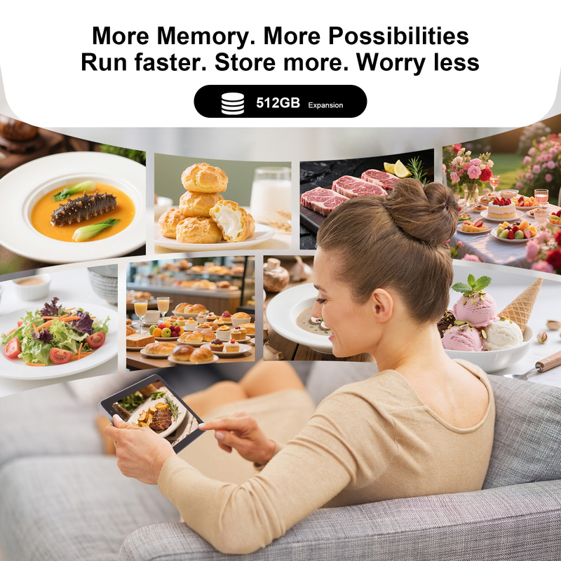 C fikir 7 inçlik Wifi Tablet 8+256GB depolama alanı Quad Core işlemci 600x1024 IPS dokunmatik ekran CM528 Gri