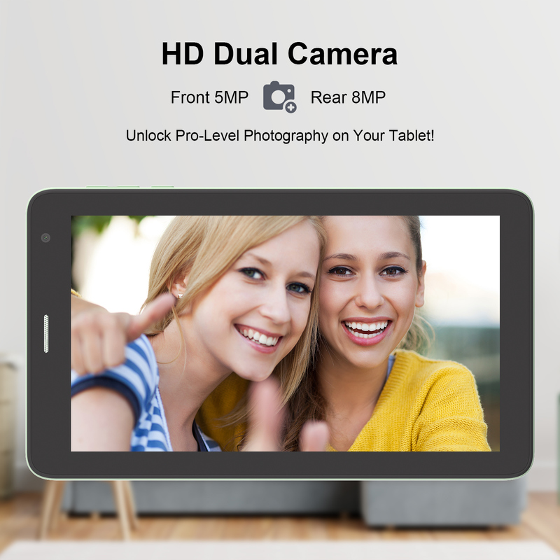 C fikir 7 inçlik Wifi Tablet 8+256GB Depolama 4 çekirdekli işlemci 600x1024 IPS dokunmatik ekran CM528 Yeşil