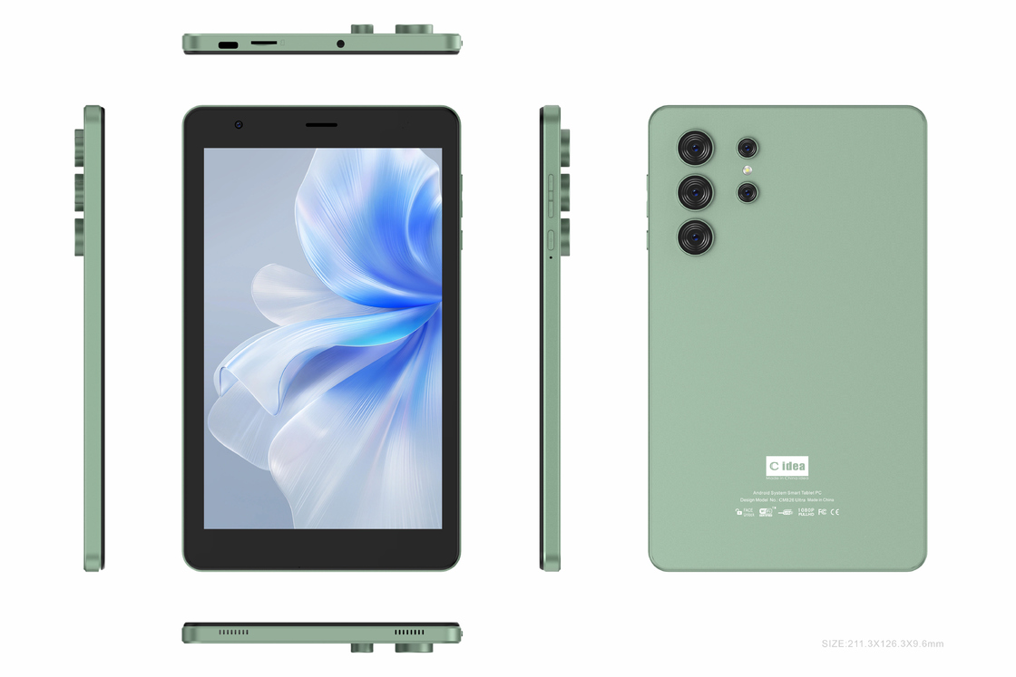 C idea 8 inç Wifi Tablet, 8+512GB Depolama, MTK6737 Dört Çekirdekli İşlemci, 800x1280 IPS Dokunmatik Ekran CM826