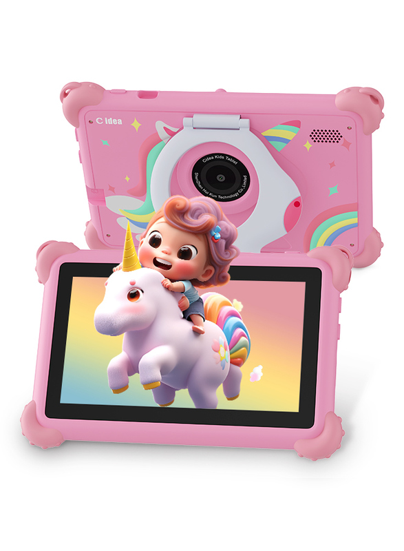 C Idea 7 İnç Android 14 Eğitim Amaçlı Akıllı Tablet Öğrenciler İçin CM88 pembe