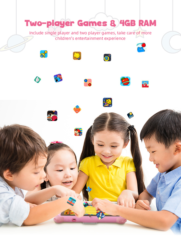 C Idea 7 İnç Android 14 Eğitim Amaçlı Akıllı Tablet Öğrenciler İçin CM88 pembe