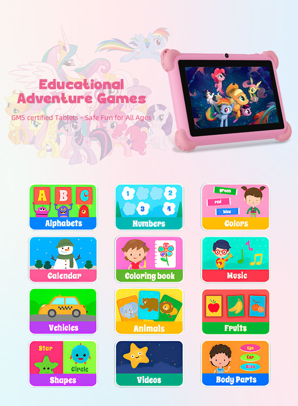 C Idea 7 İnç Android 14 Eğitim Amaçlı Akıllı Tablet Öğrenciler İçin CM88 pembe