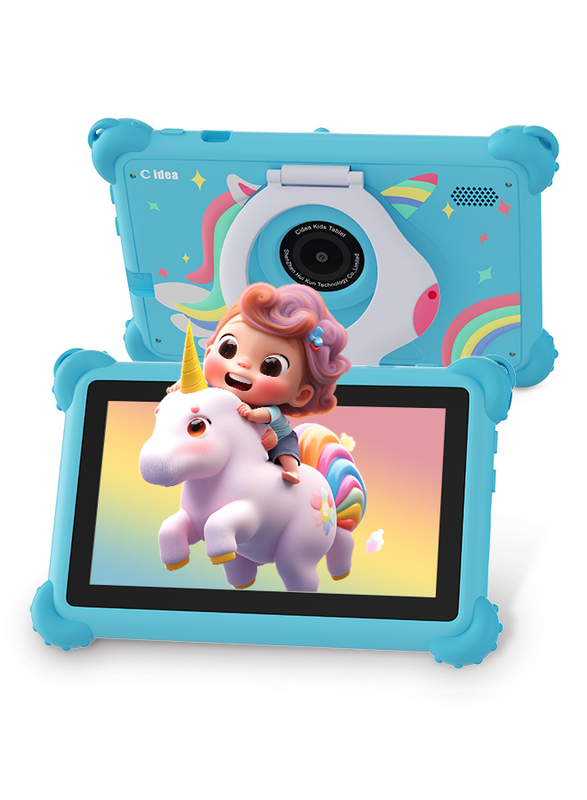 C Idea 7 Inch Android 14 Öğrenciler için Eğitim Akıllı Tablet CM88 mavi