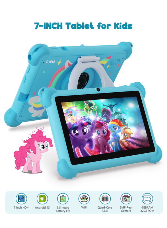 C Idea 7 Inch Android 14 Öğrenciler için Eğitim Akıllı Tablet CM88 mavi