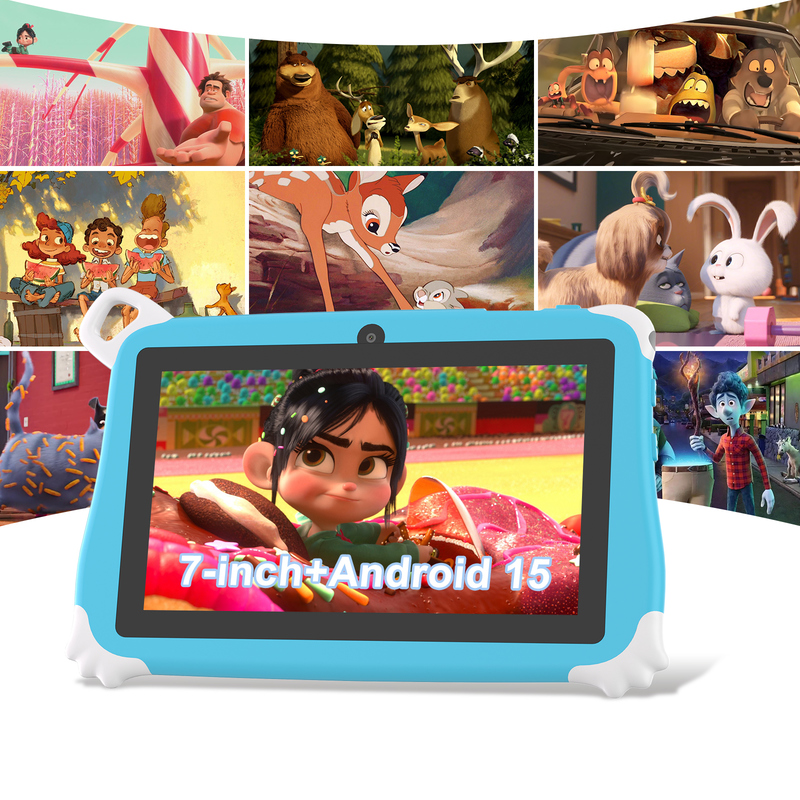 C Idea Android 15 Çocuk Tableti 8+256GB Eğitim Tableti Arkadaş APP ile Kidspad CM86 mavi