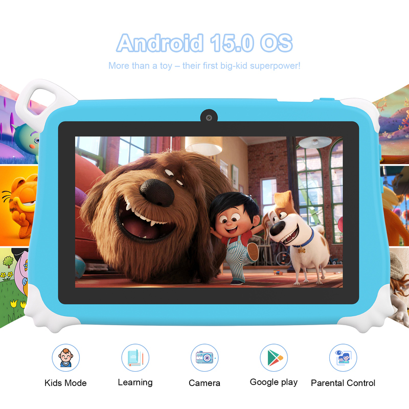 C Idea Android 15 Çocuk Tableti 8+256GB Eğitim Tableti Arkadaş APP ile Kidspad CM86 mavi