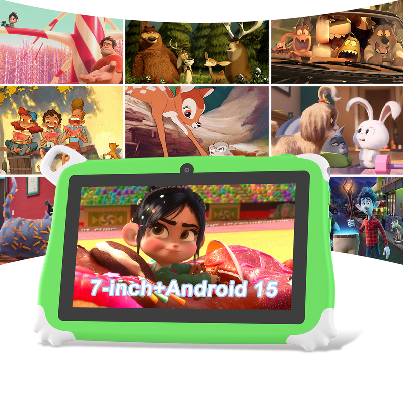 C Idea Android 15 Çocuk Tableti 8+256GB Eğitim Tableti Arkadaşça APP ile Kidspad CM86 yeşil