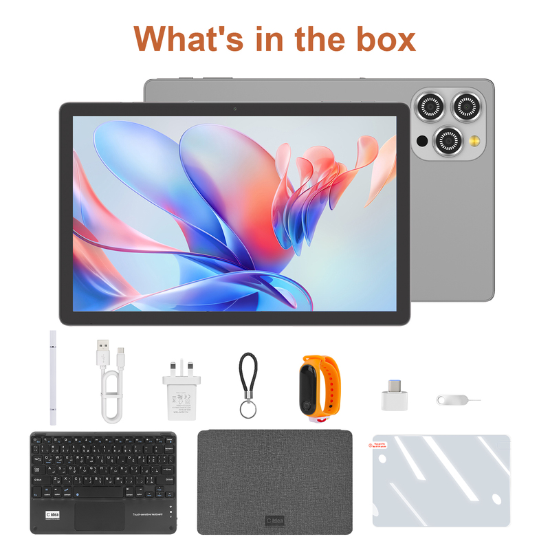 C idea 10.36 inch Android 15 Tablet 8GB RAM 1TB ROM Model CM10016 PLUS gray