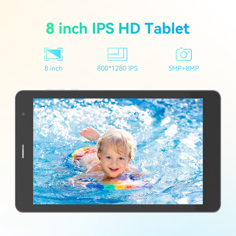 C fikir Gençlik gümüş 8 Inch Tablet Android 15 TF kart yuvası ile, WiFi,8GB +512GB, 800*1280 IPS incell CM828