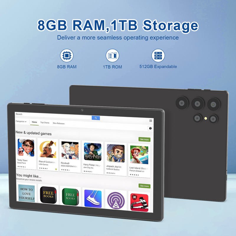 C fikir 10.1 inç Android WiFi Dokunmatik Ekran 5G LET Klavye CM8900plus ile Tablet PC