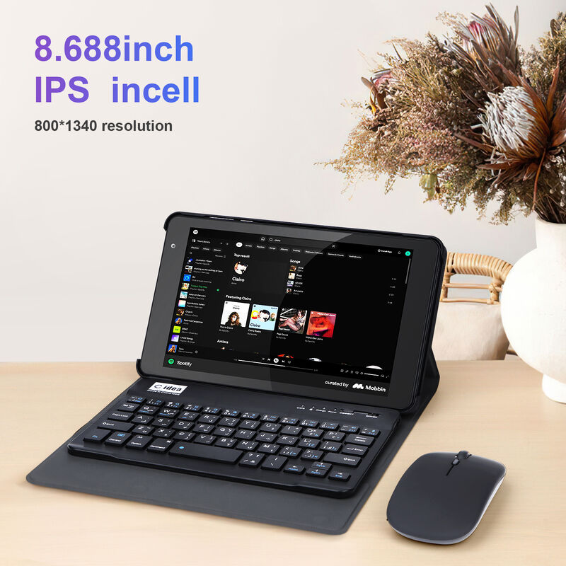 C fikir 8 Inch Smart Tablet PC Klavye ile 8GB RAM+512 ROM 800*1340 IPS incell Dokunmatik Ekran CM866 gri
