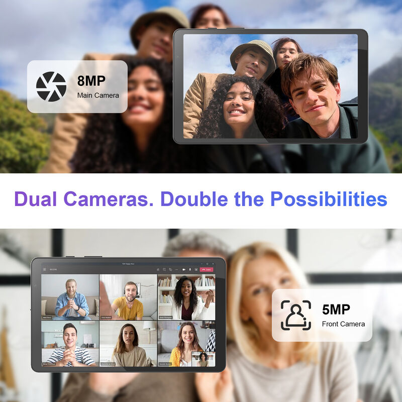 C fikir 8 Inch Smart Tablet PC Klavye ile 8GB RAM+512 ROM 800*1340 IPS incell Dokunmatik Ekran CM866 gri