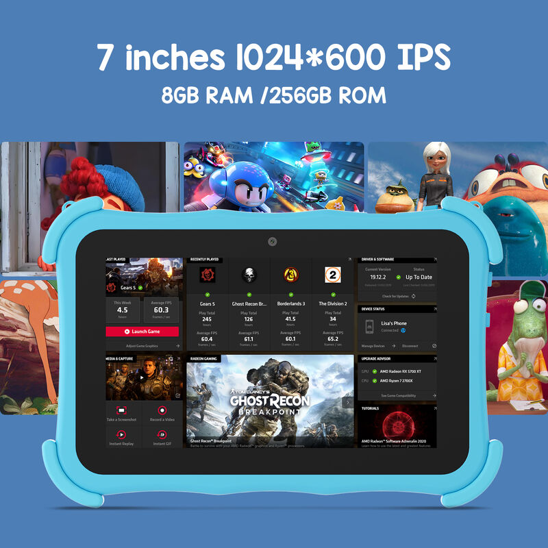 C idea Youth 7 Inch Tablet Android 16 TF kart yuvası ile, WiFi,8GB +256GB, 1024*600 CM89