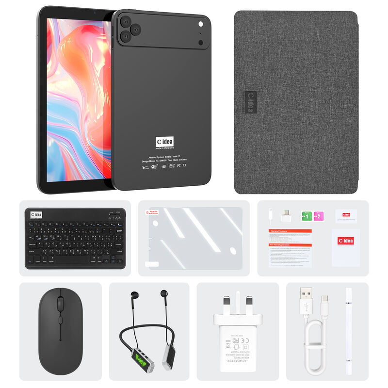 C idea 10.1 inch Android WiFi Touch Screen black Tablet PC with 5G Keyboard Quad-core CM10017Air