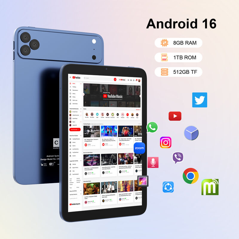 C idea 10.1 inch Android WiFi Touch Screen blue Tablet PC with 5G Keyboard Quad-core CM10017Air