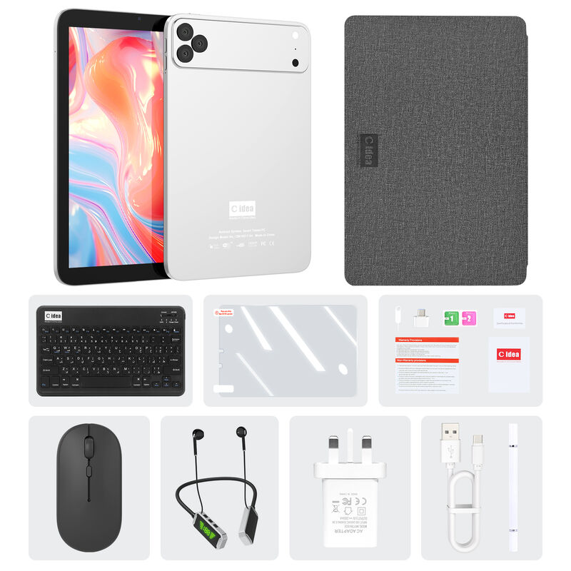 C idea 10.1 inch Android WiFi Touch Screen blue Tablet PC with 5G Keyboard Quad-core CM10017Air