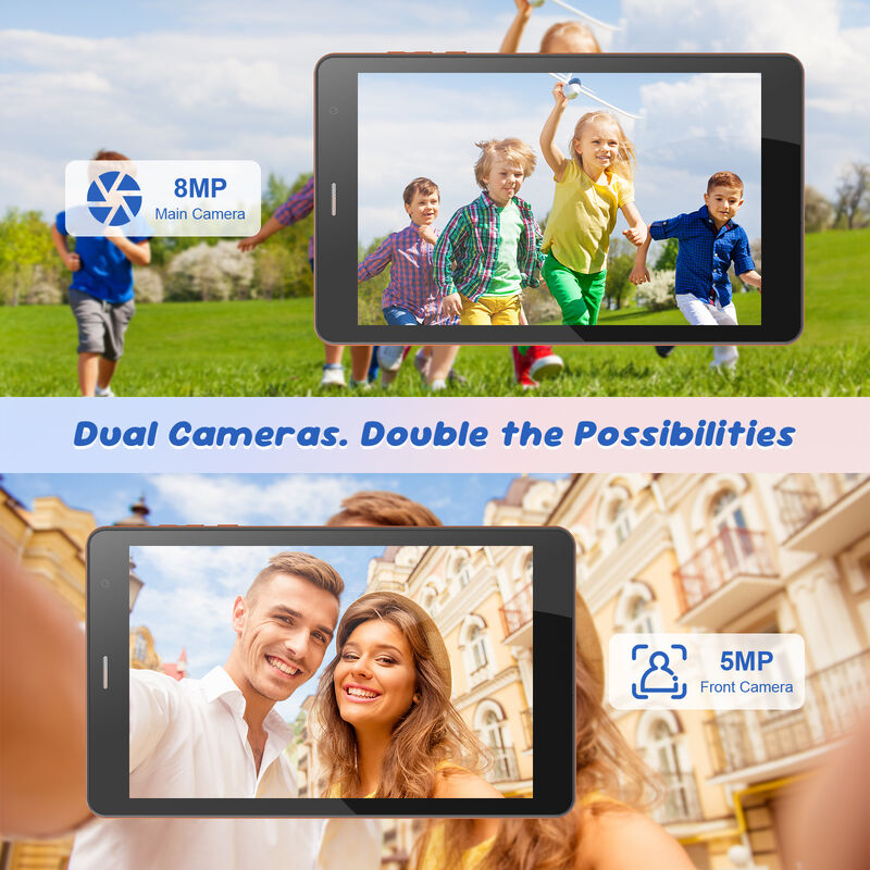C fikir 7 inçlik Wifi Tablet Case ile 8+256GB Depolama Dört çekirdekli işlemci 600x1024 IPS dokunmatik ekran CM517 hava