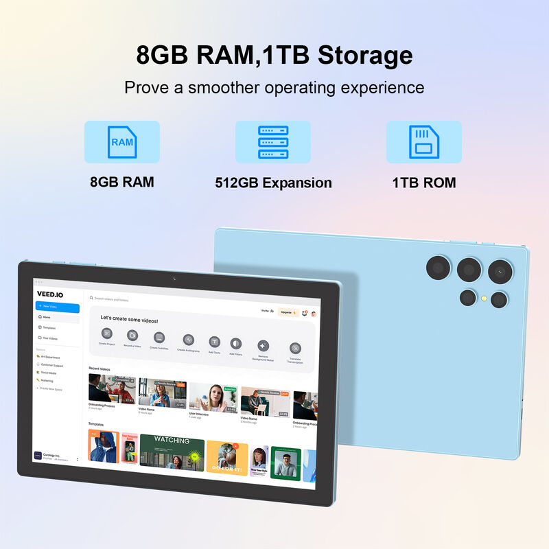 C Idea 10.1 Inch Tablet PC Eğitim için Qualcomm Android Tablet CM9000ultra Blue