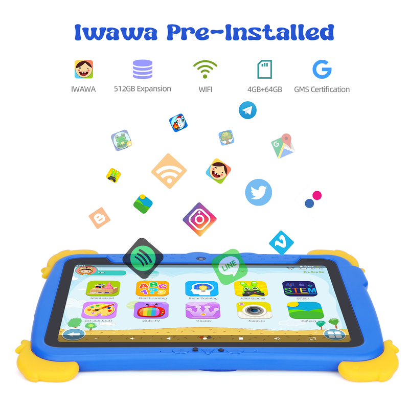 C Idea 10.1 İnç Android Tablet 4GB RAM 64GB ROM Tablet Kidspad P1100
