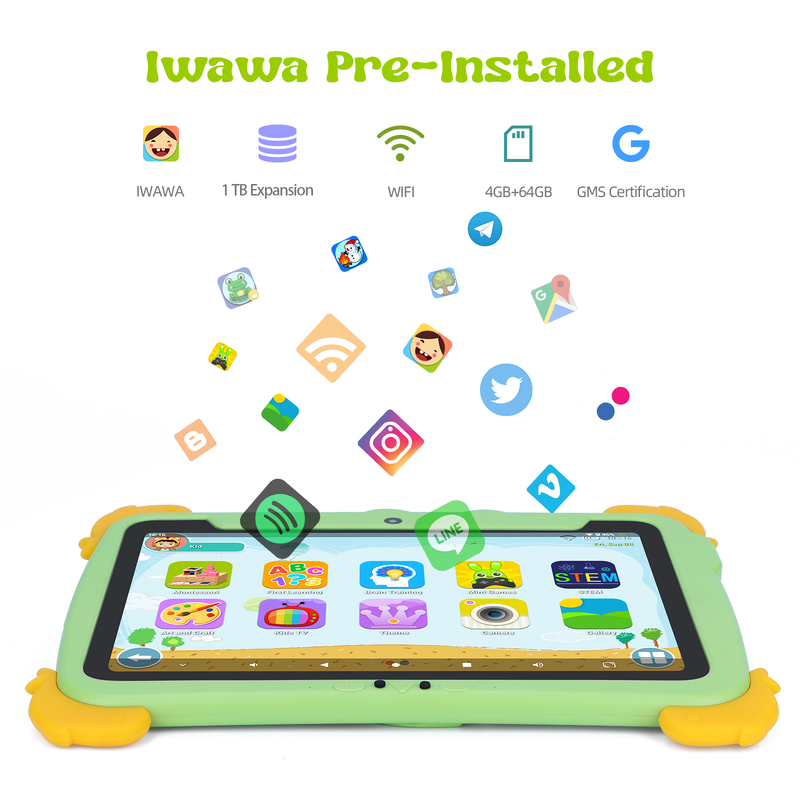 C Idea 10.1 İnç Android Tablet 4GB RAM 64GB ROM Tablet Kidspad P1100