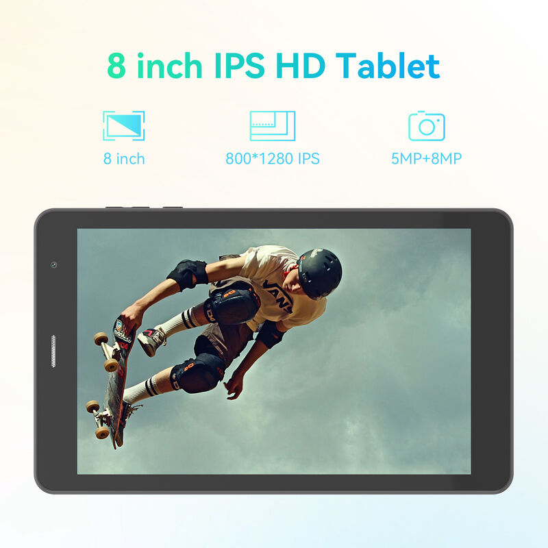 8 Inch C Idea Business Tablet PC Android 15 Wi-Fi HD Kapasitif Ekran Çözünürlüğü 8GB RAM 512GB ROM Eğlence ve İş Kullanımı (Siyah)