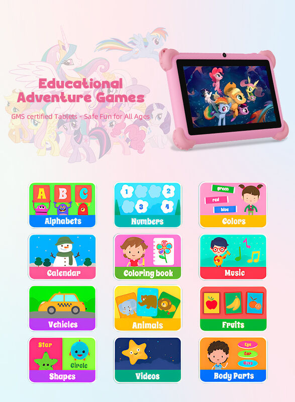 C Idea 7 inçlik çocuk tablet, muhteşem görünüm ve yerleşik koruyucu kağıt çocuk eğitimi için dirençli ve dayanıklı CM88