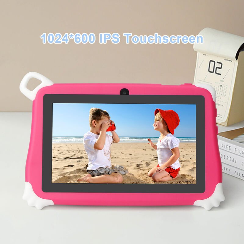 C Idea Yeni Çocuk Tablet PC 7 İnç 8 GB RAM 256 GB ROM Android 16 Wi-Fi Düşmeye Dayanıklı Eğitim Kullanımı (CM86-Pembe)
